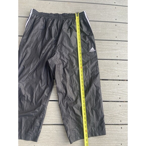 Y2K Adidas Windbreaker Jacket Pink Black XL 2001 Vintage Baggy Capri Pants - Picture 14 of 16